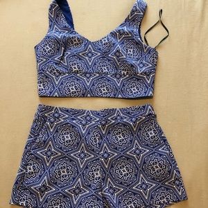 SOLD - Bright blue 2 piece matching set
